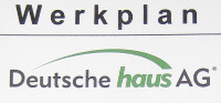 Werkplan der Deutschen Haus AG (DHAG)